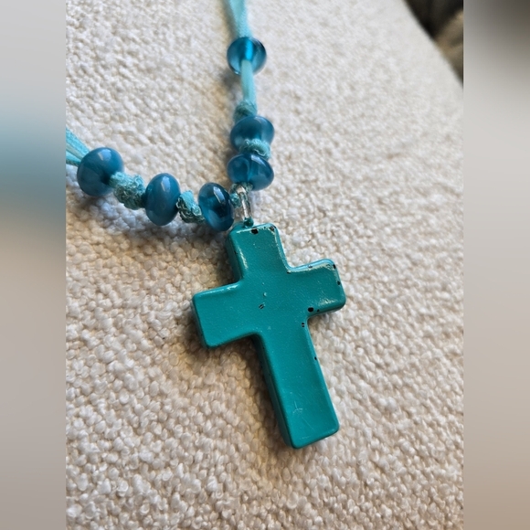 Free People, Ivy Pendant Choker, Violet/Cross - NWOT - Picture 5 of 7